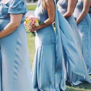 Birdy Grey Dusty Blue Bridesmaid Dress